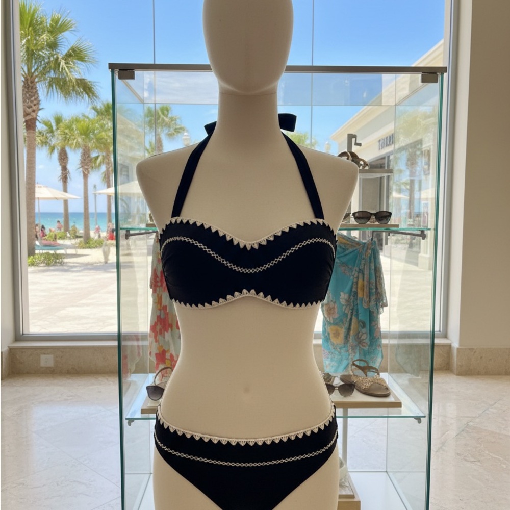 Women’s Bar III Black and White Bikini, nwt, size large